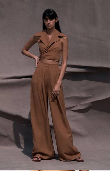 Italian Linen Viscose Cinnamon Set