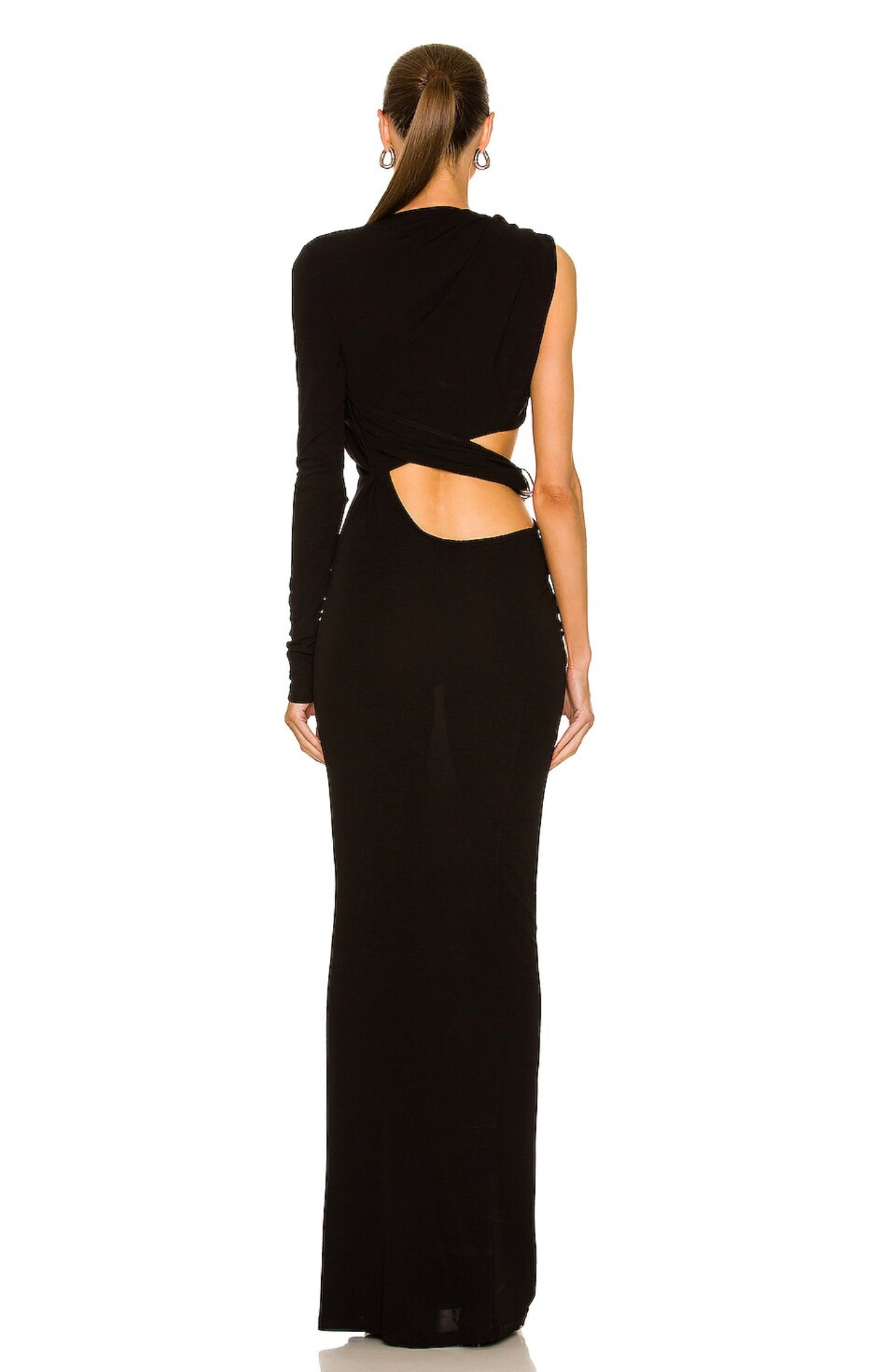 Coiled twisted torso dress