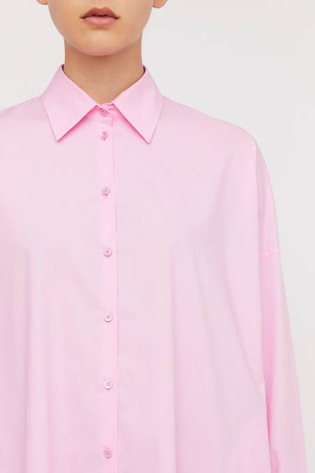 Parachute pocket shirt dress pink