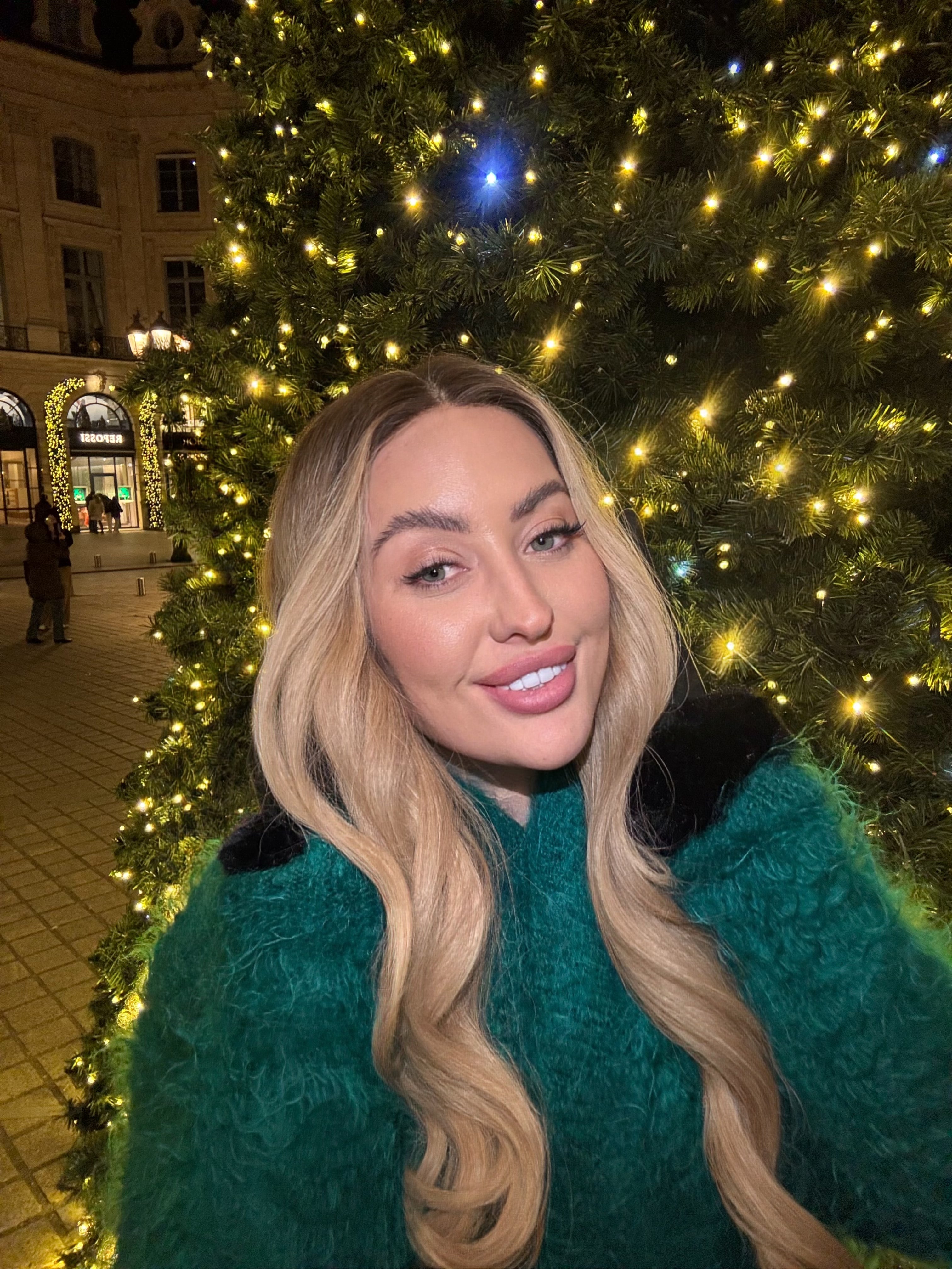 Brushed Mohair Cardigan Green