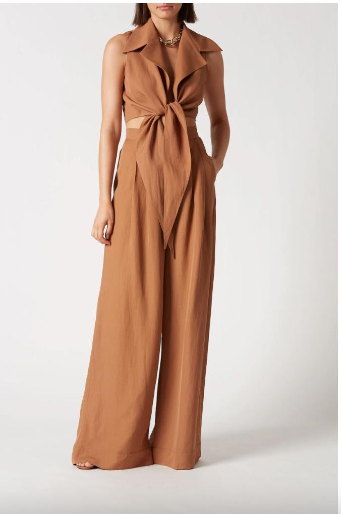 Italian Linen Viscose Cinnamon Set