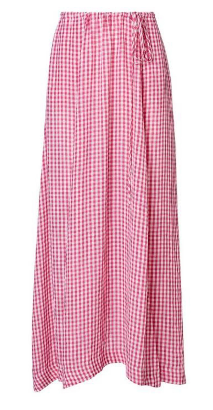 Raspberry Gingham Drawcord Set