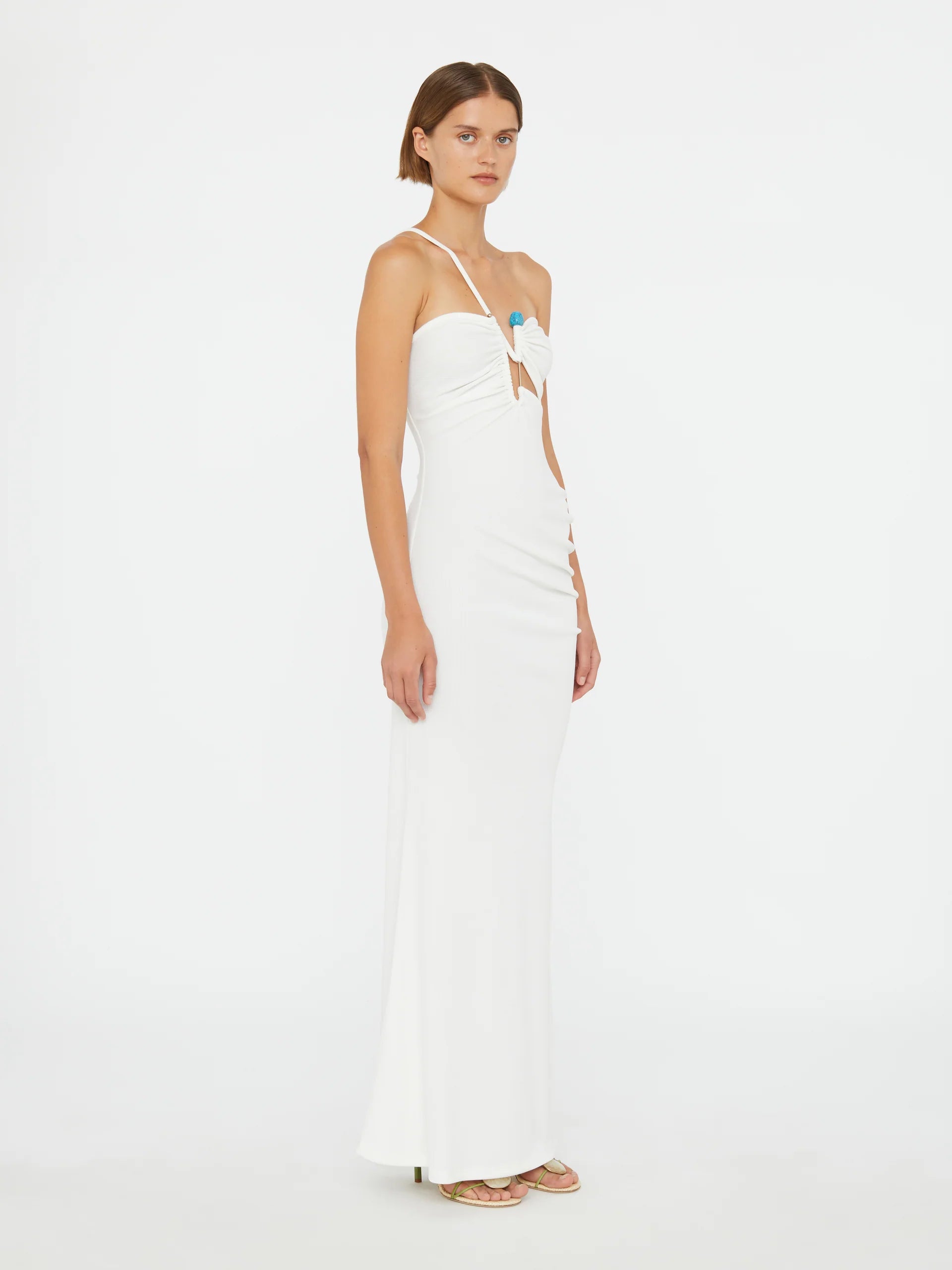 Crystal Pin Cutaway Cami Dress