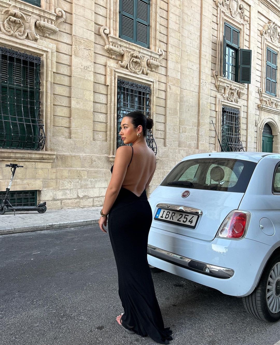 Marl Maxi Dress Black