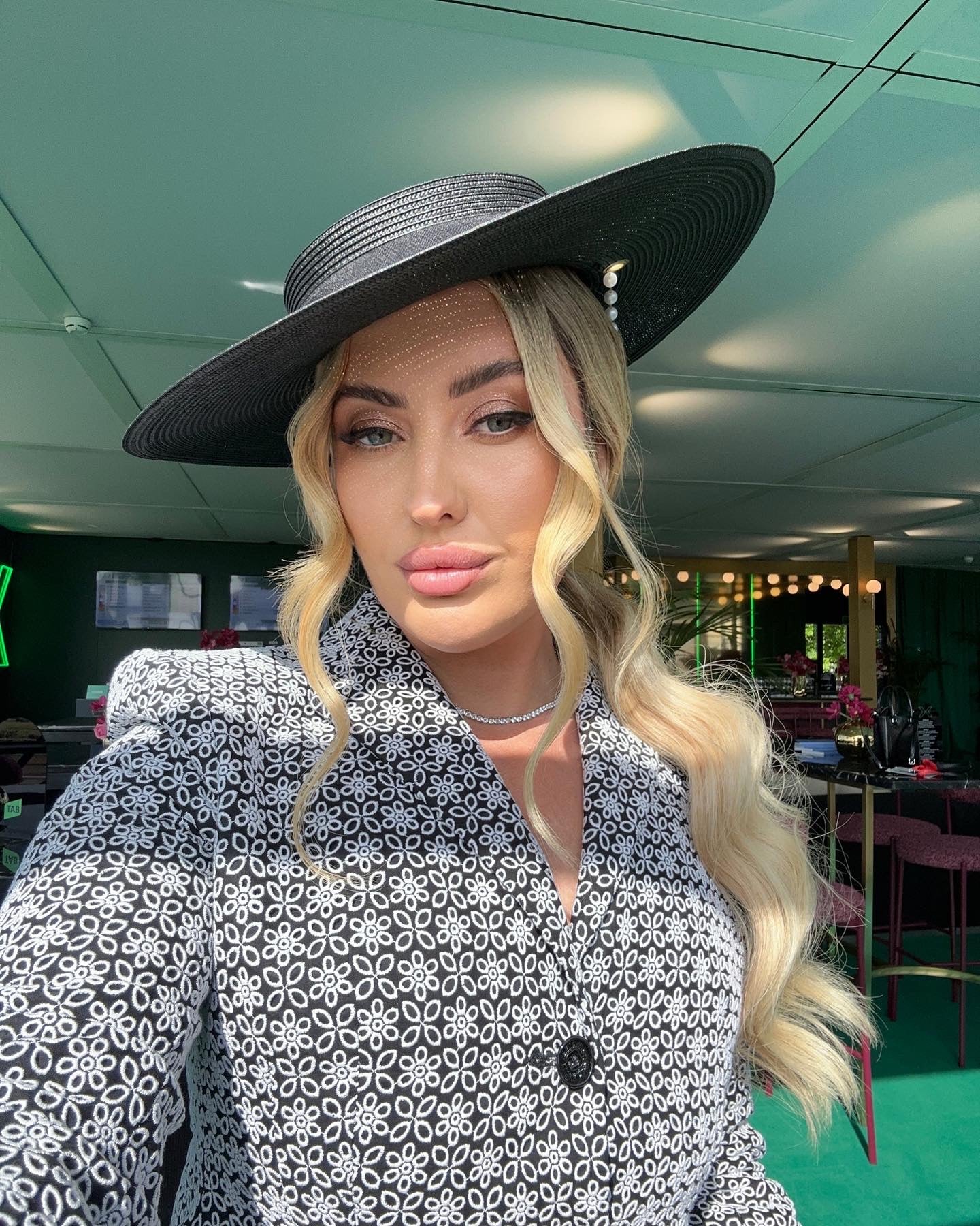 Embroided Floral Chanel Set