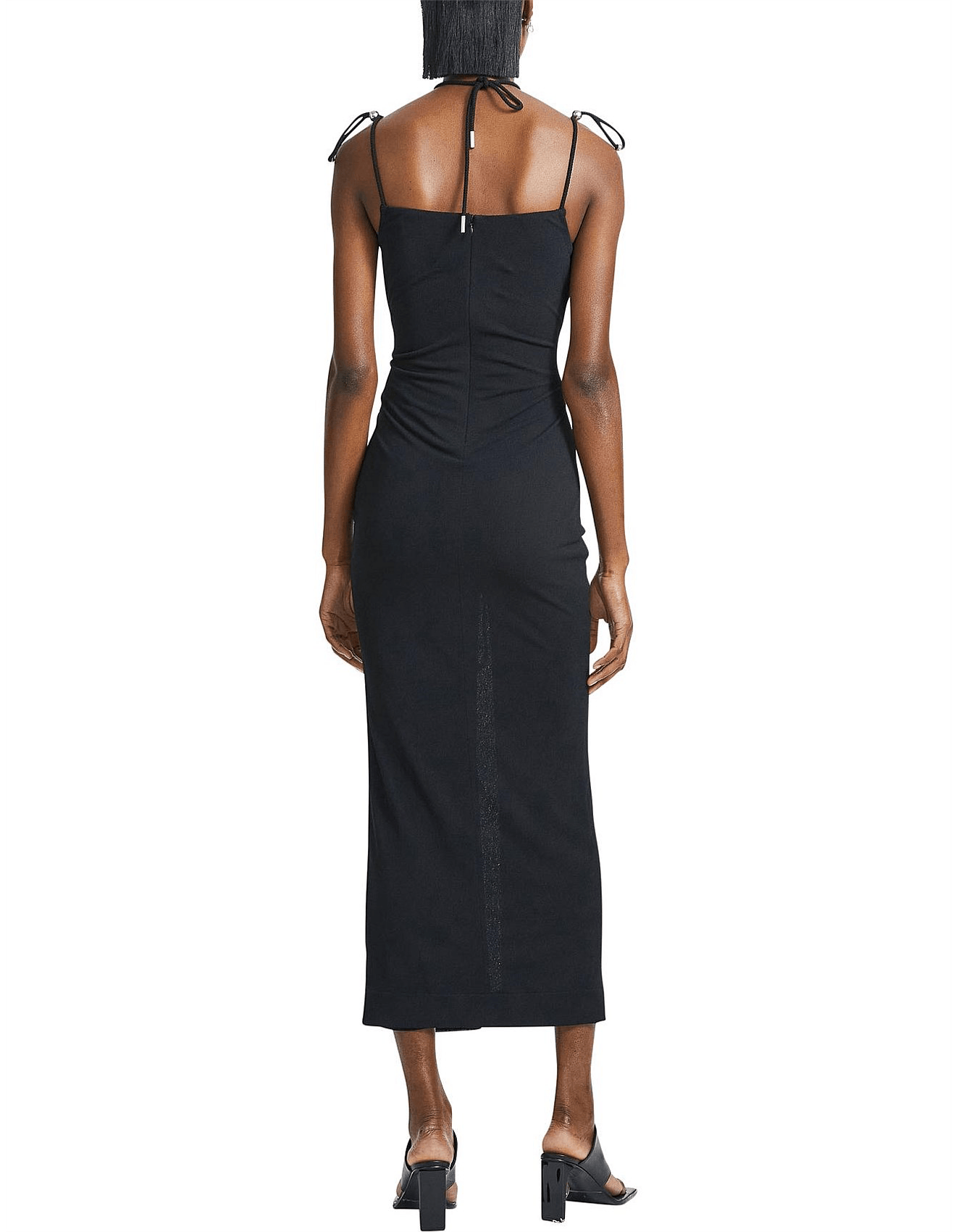 Dion Lee Gathered Butterfly Dress Black