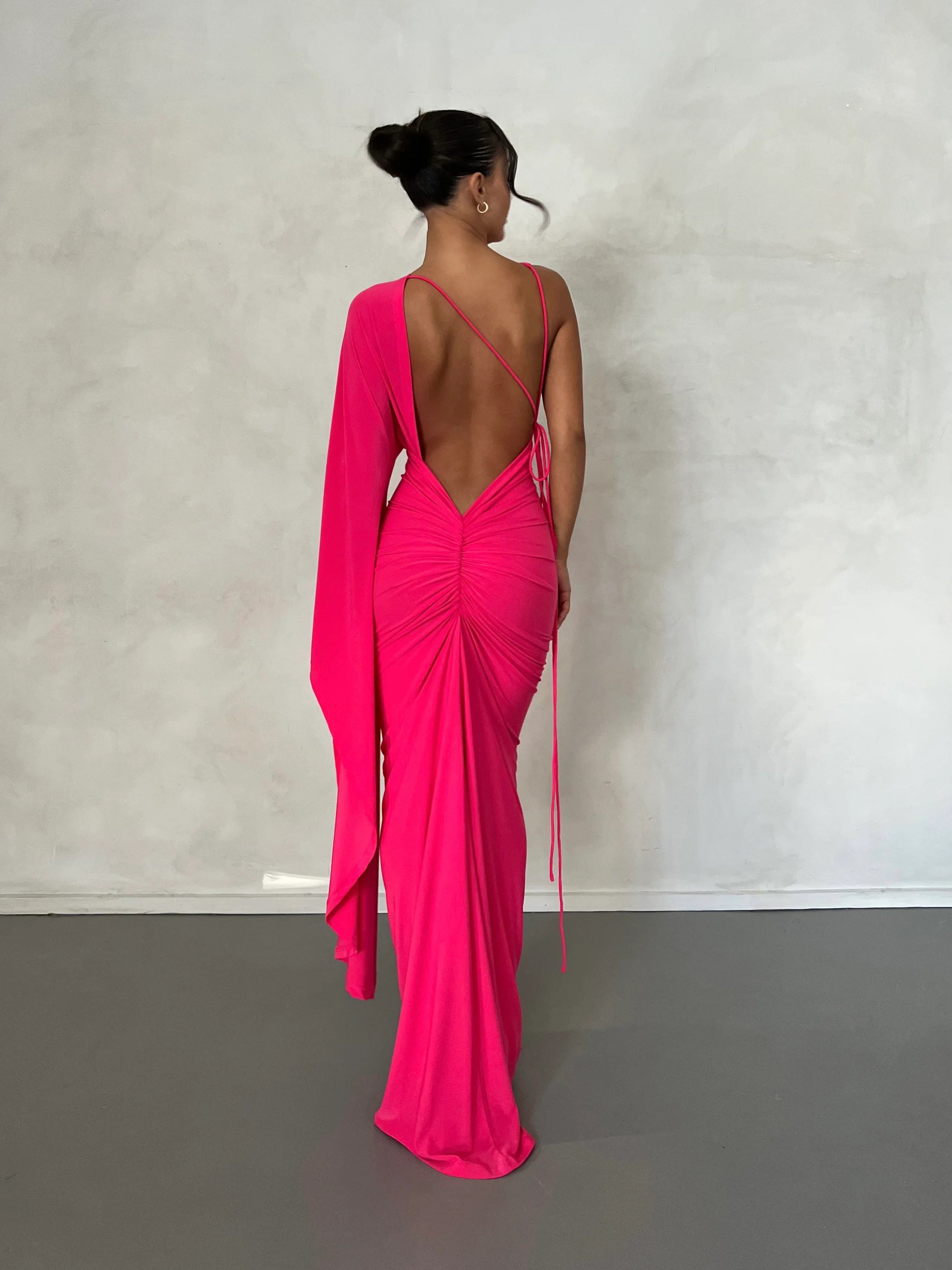 Athena Fuchscia dress