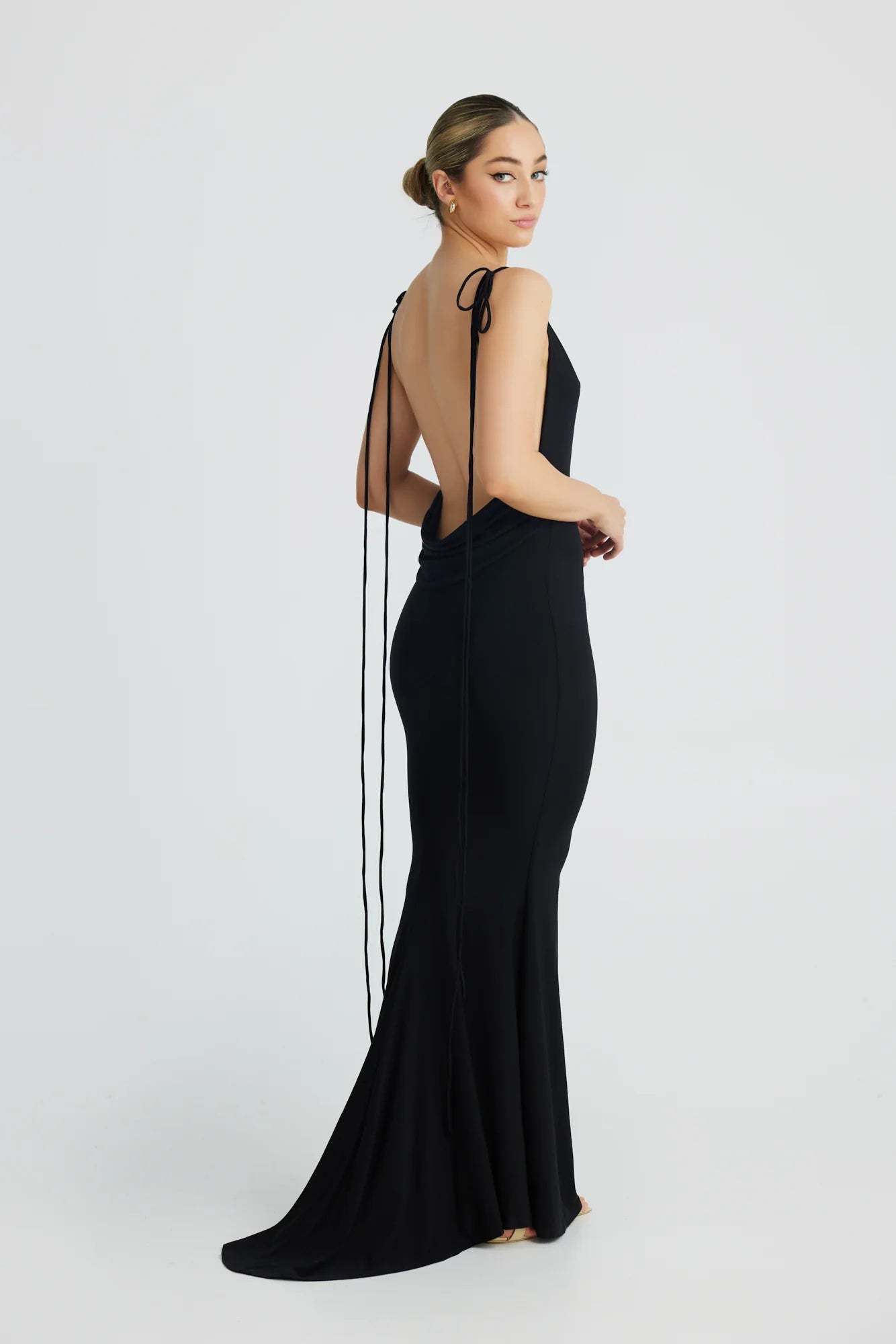 Christina Black Mermaid Gown