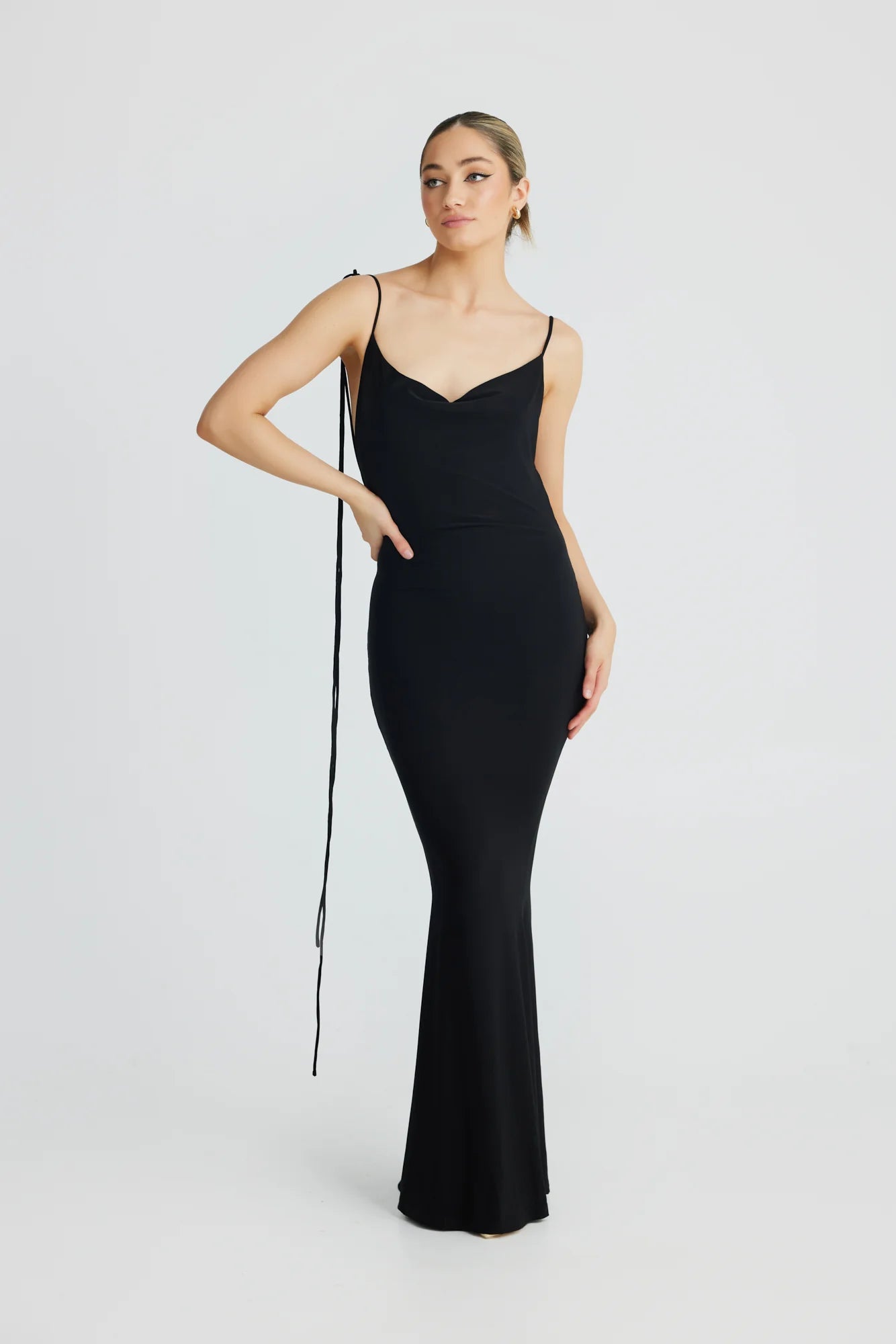 Christina Black Mermaid Gown