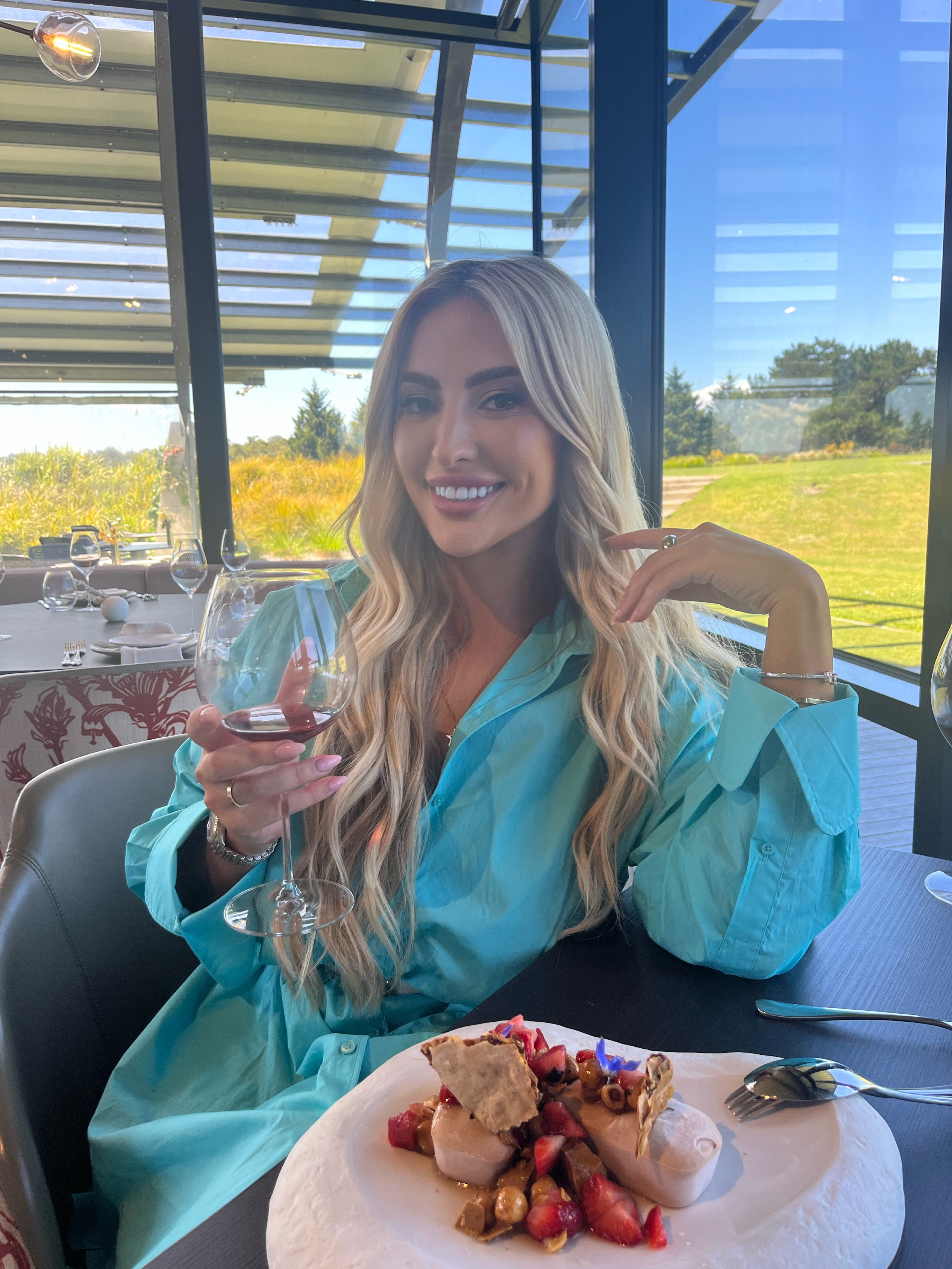 Parachute Pocket Shirt Dress Turqoise