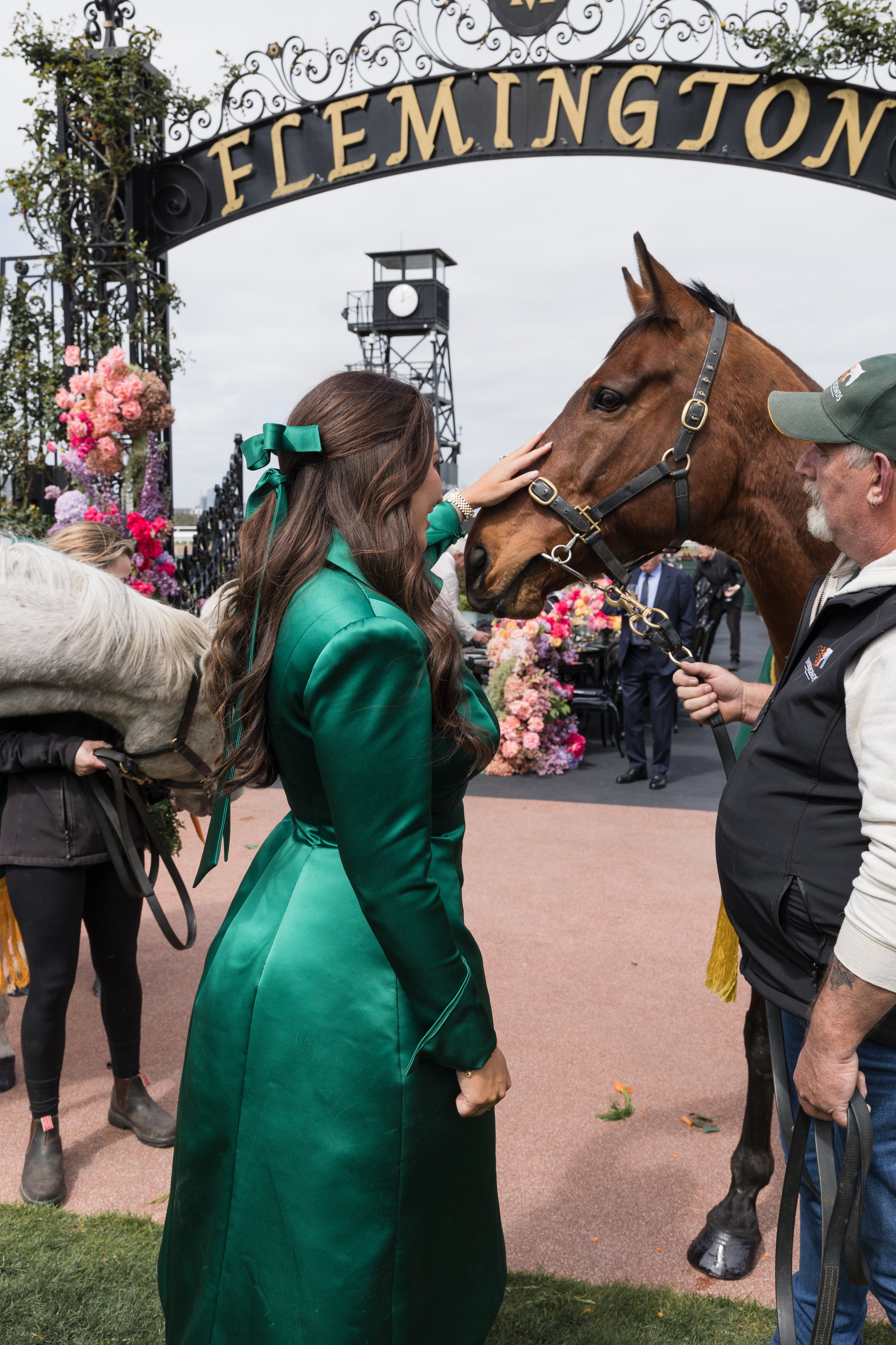 Corset Midi Dress Green
