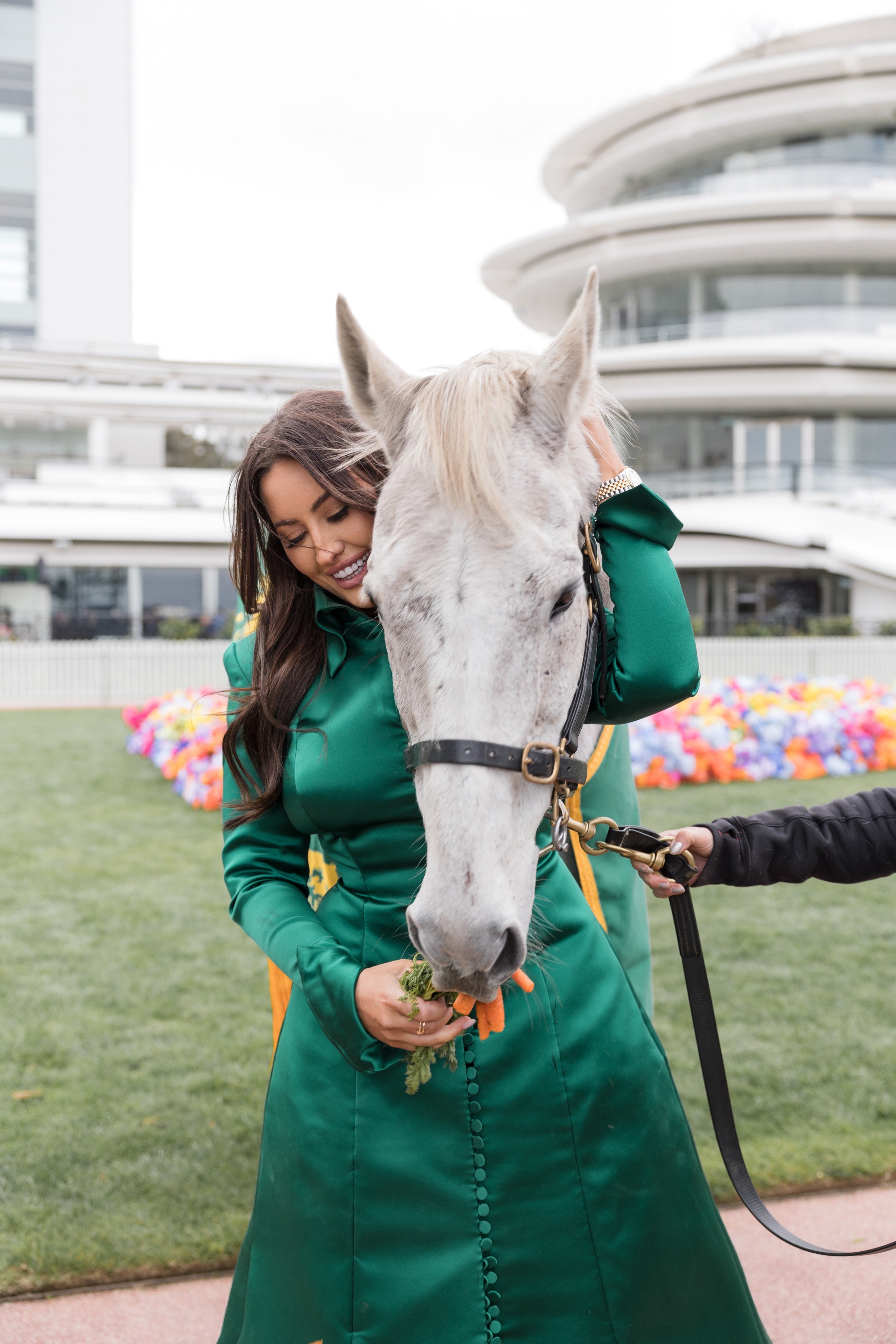Corset Midi Dress Green