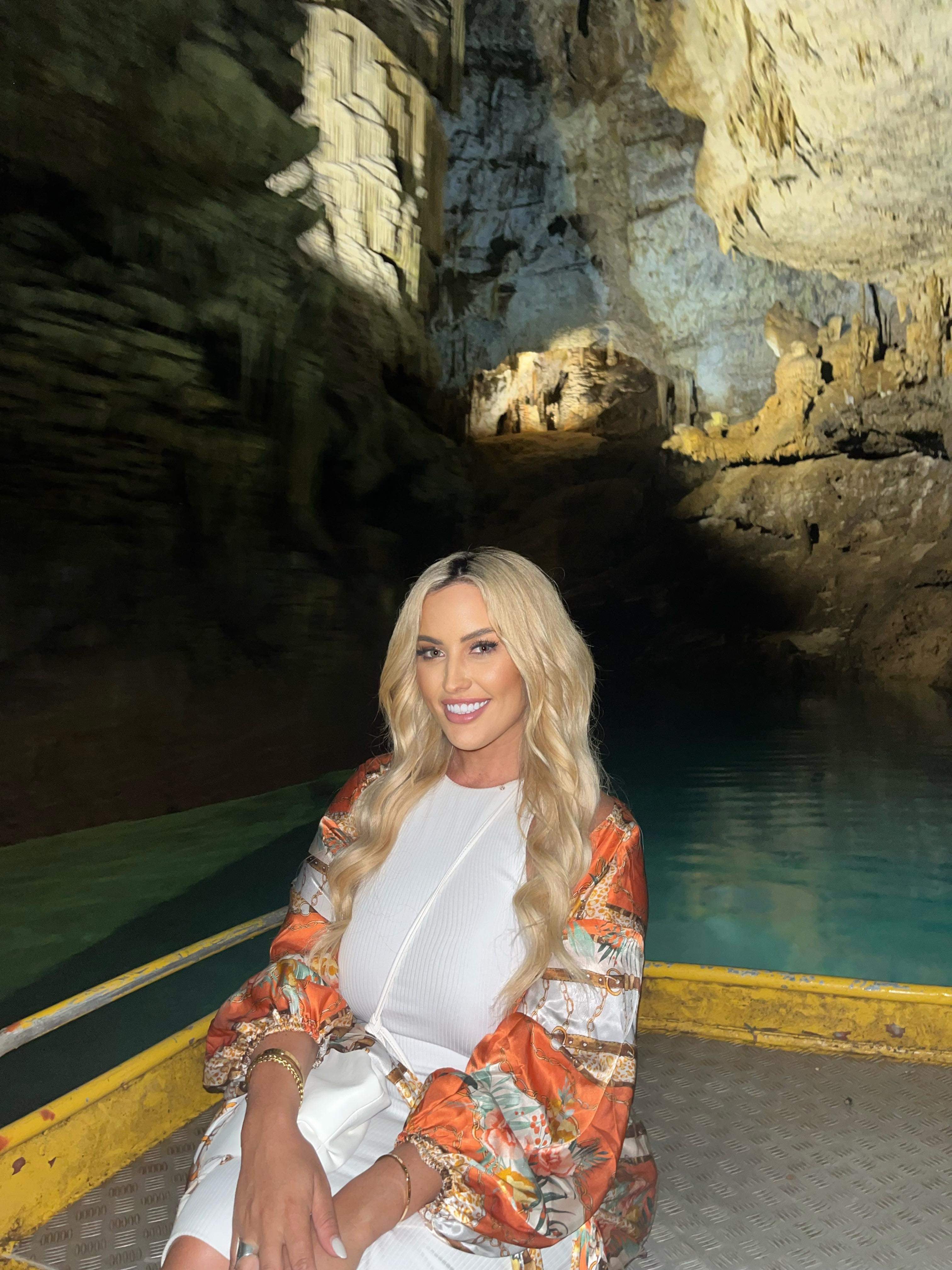 Silk Animal Scarf Print Dress in Apricot