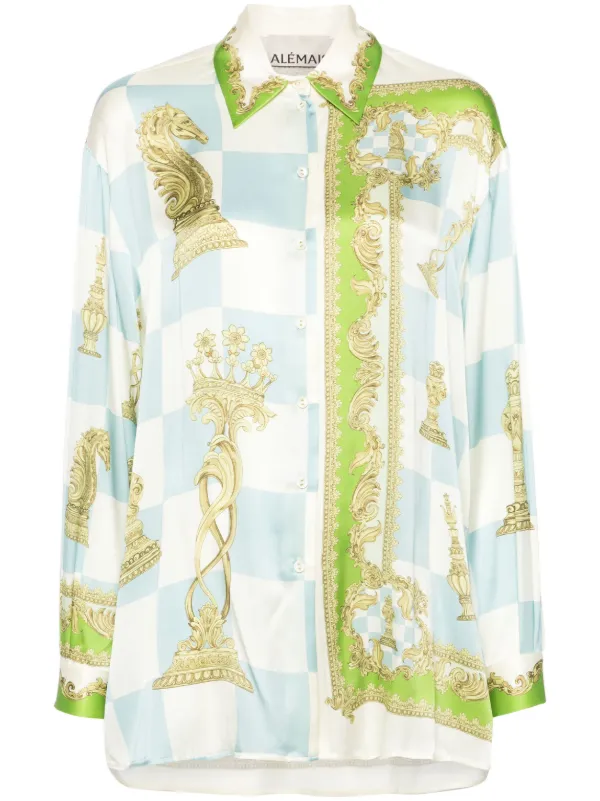 Check mate silk shirt