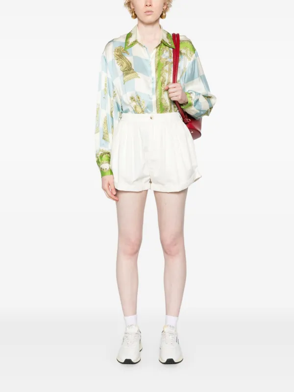 Check mate silk shirt