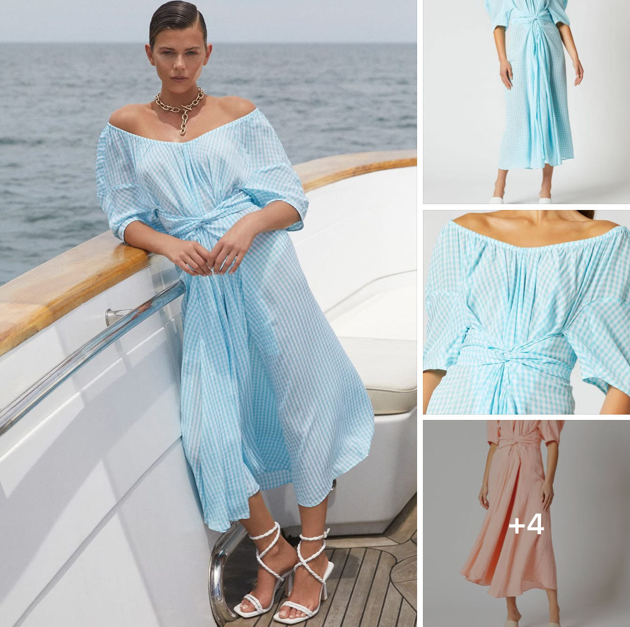 Gingham Skydress Light Blue