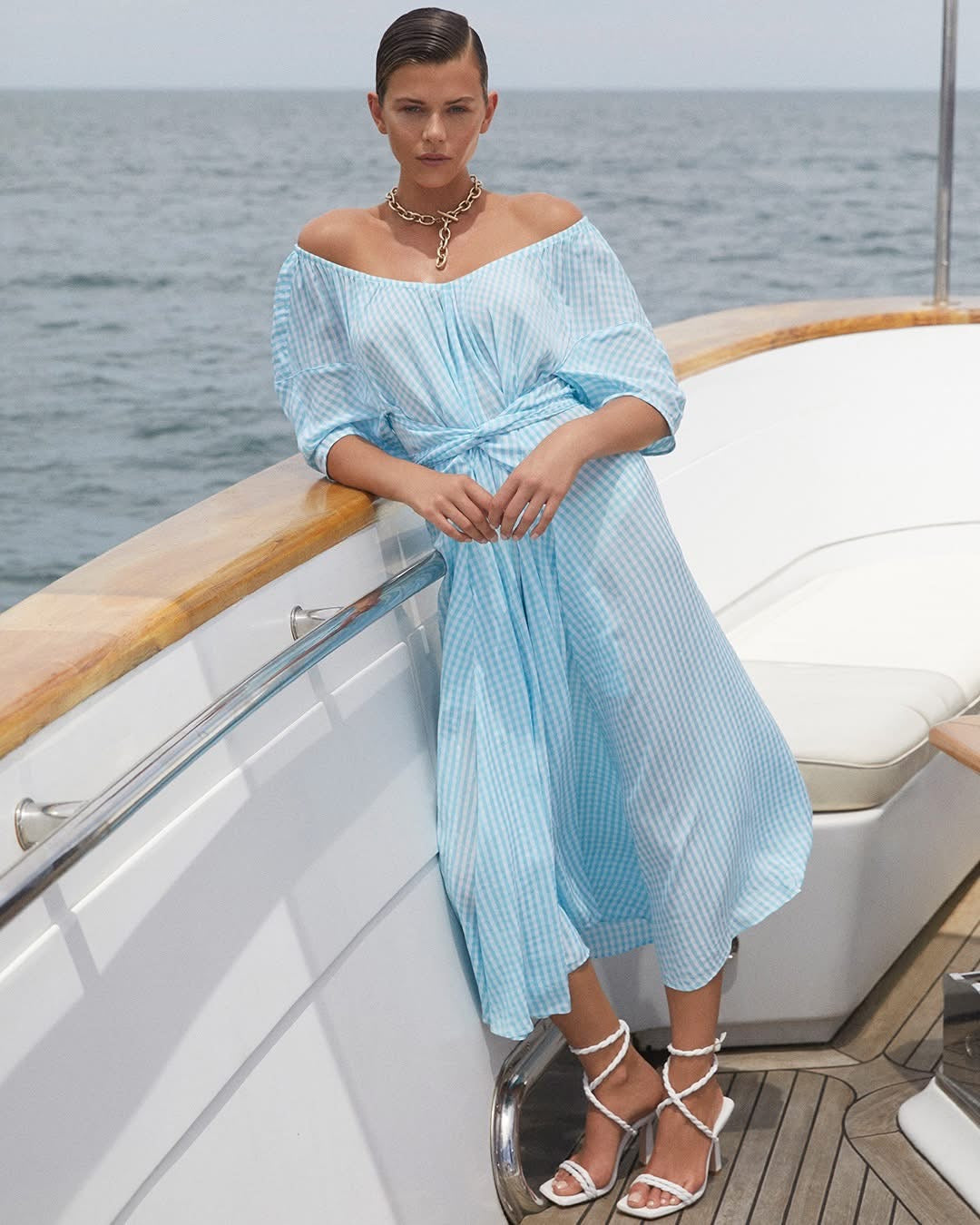 Gingham Skydress Light Blue