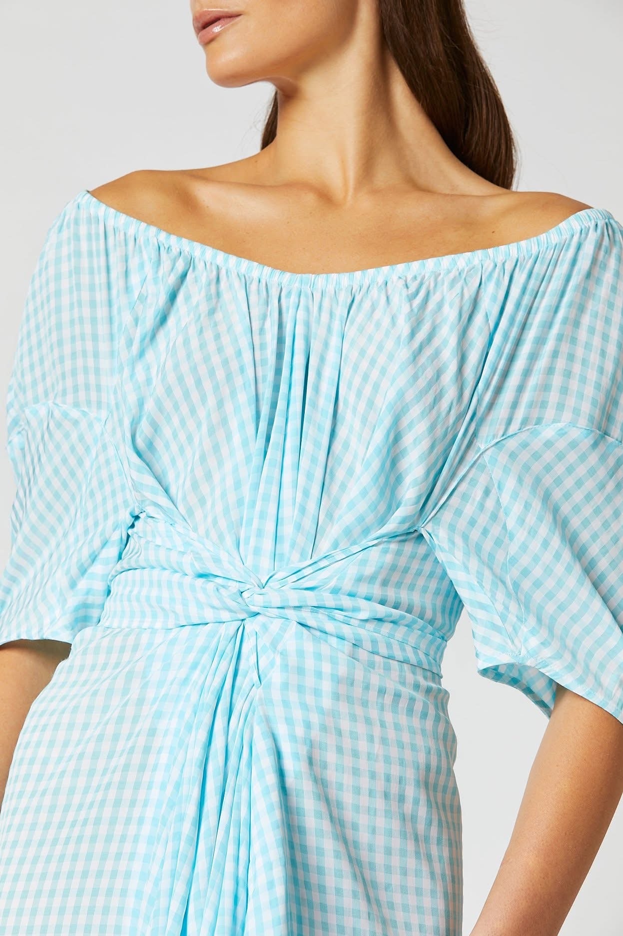 Gingham Skydress Light Blue