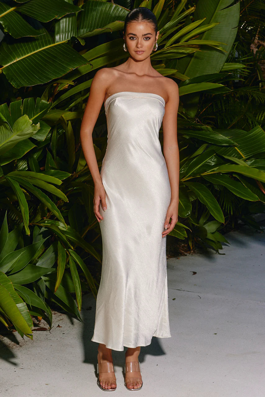 Leila Slip Dress Champagne