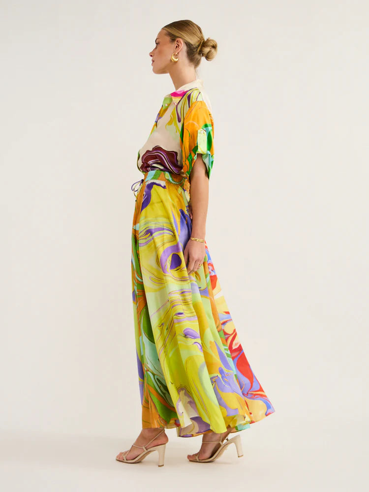 Luca Silk Skirt