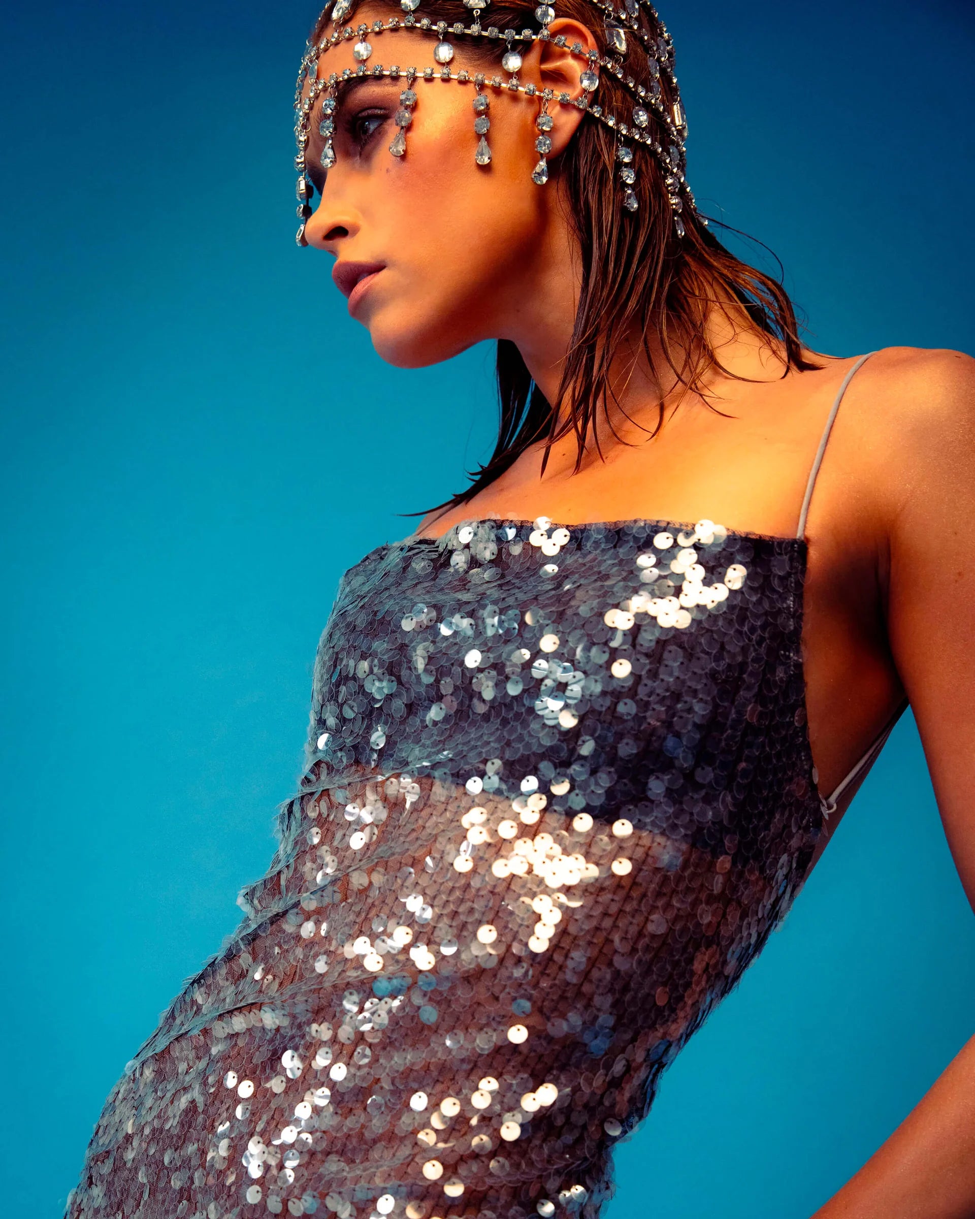 Mercury Dress Silver