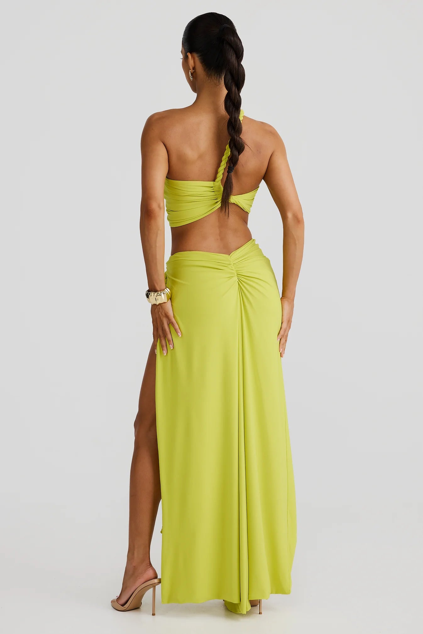 Zamara Chartreuse dress