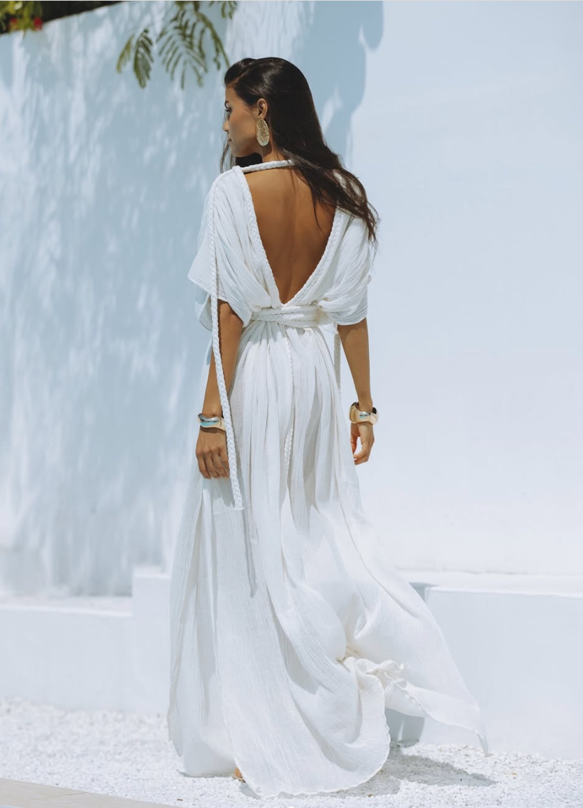 OPHELLIA MAXI DRESS BONE