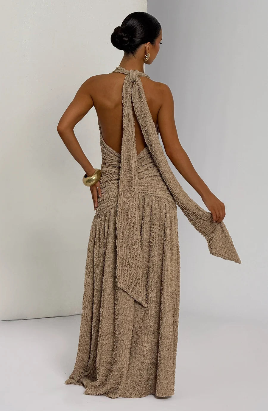 Minerva Maxi Dress Beige